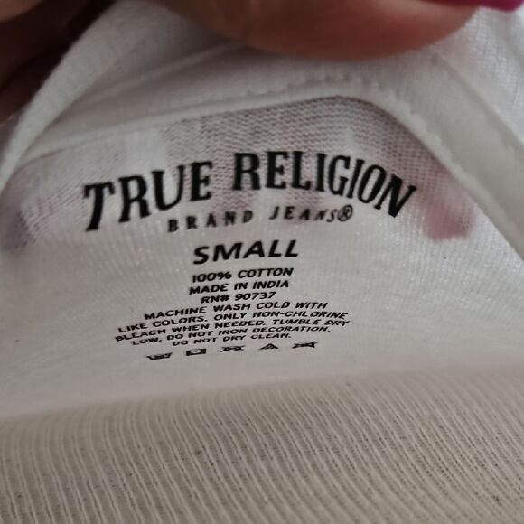 True Religion White Short Sleeve Tee - Picture 2 of 16